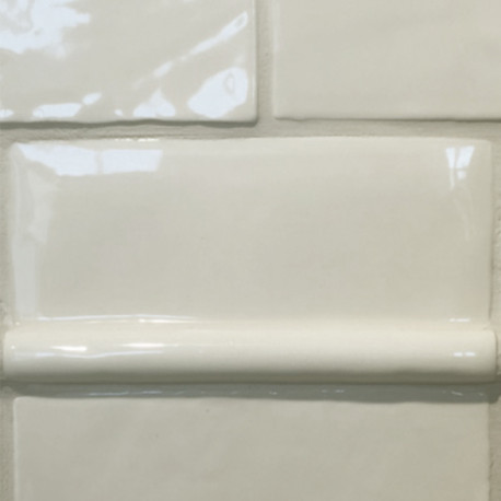 Ceramic wall tile | 6.5x13 cm | Flanders Cornice Linen