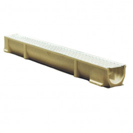 Accessories | 12x100 cm | Drain Gutter with Galva Slot Roster Accessories | 12x100 cm | Drain Gutter with Galva Slot Roster