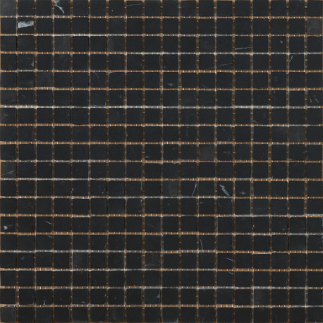 Mosaic on sheet | 30.5x30.5 cm | Tilestone Sheffield Nero