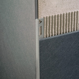 Profiel | 1x270 cm | L-Profiel Alu Gepoedercoat Pastel Grijs Reliëf