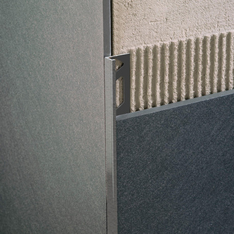 Profil | 1x270 cm | Profil en L Alu Revêtement en poudre Micaceo Relief