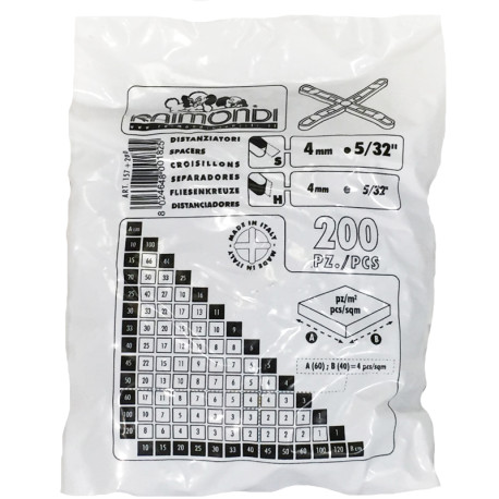Toebehoren | Voegkruisjes 4mm (200st per zak)