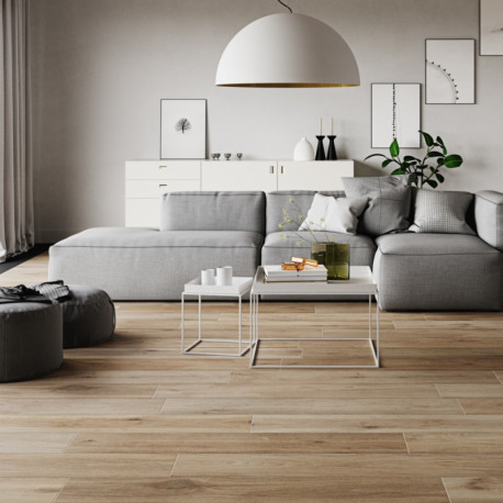 Ceramic parquet tile | 23x120 cm | Orion Walnut