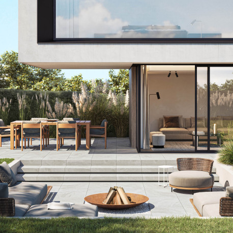 Ceramic terrace Tile | 60x90 cm | Tilestone Bilbao Slate Grey