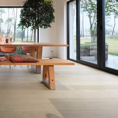 meerlagig parket, parket, beige-wit, toplaag 3,5 mm, la maison du bois, impermo