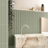 Keramische wandtegel | 5x20 cm | Mundano Olive Edge Decor Matt Keramische wandtegel | 5x20 cm | Mundano Olive Edge Decor Matt