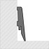 Laminate skirting boards | 5.8x260 cm | Q-Click Montana Saphire 