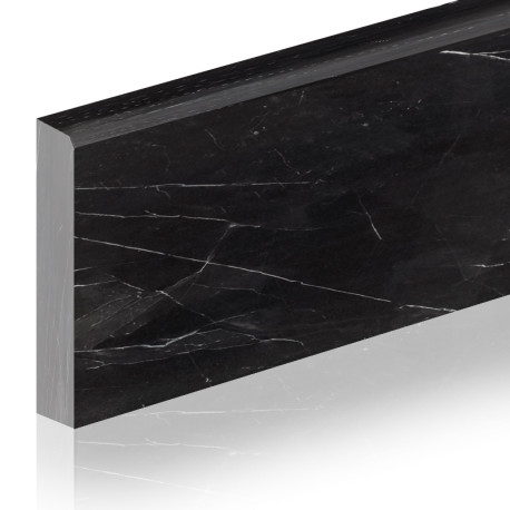 Ceramic skirting boards | 7x120 cm | Marmi Black Supreme