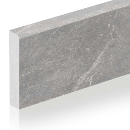Ceramic skirting boards | 8x90 cm | Bleuemix Grey Soft