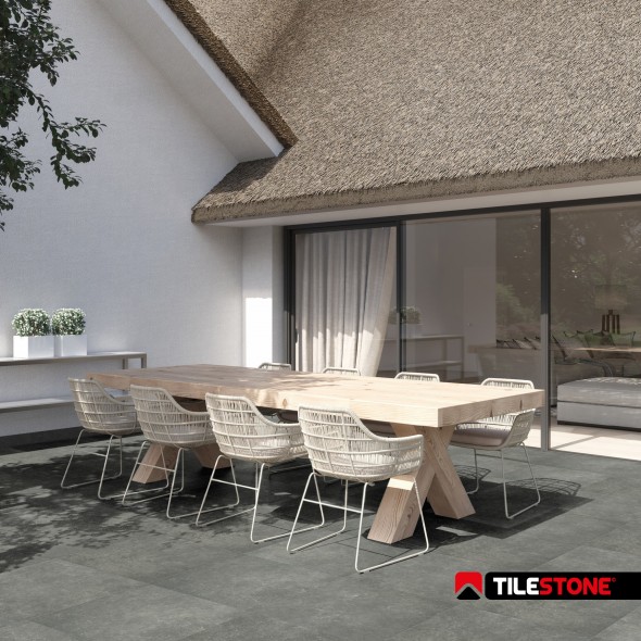 Tilestone Essentials Blue Stone Light - keramische terrastegel, blauwe steen - licht grijs