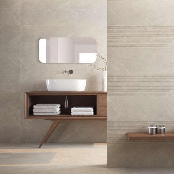carrelages muraux en céramique, carrelages muraux, look en pierre naturelle, gris medium, impermo, landelijk, strak