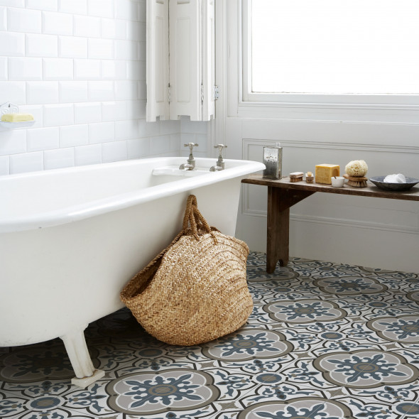 keramische vloertegel, vloertegels, patroontegels, midden-grijs, blauw, paul and jane, impermo